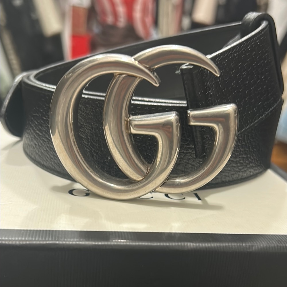 Gucci Black and Silver Belt Bag